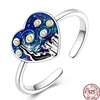 Bagues en argent Sterling 2025 originales pour femmes, couronne à nœud papillon, cœur d'amour, mauvais œil, bijoux d'anniversaire, cadeau d'anniversaire, 925