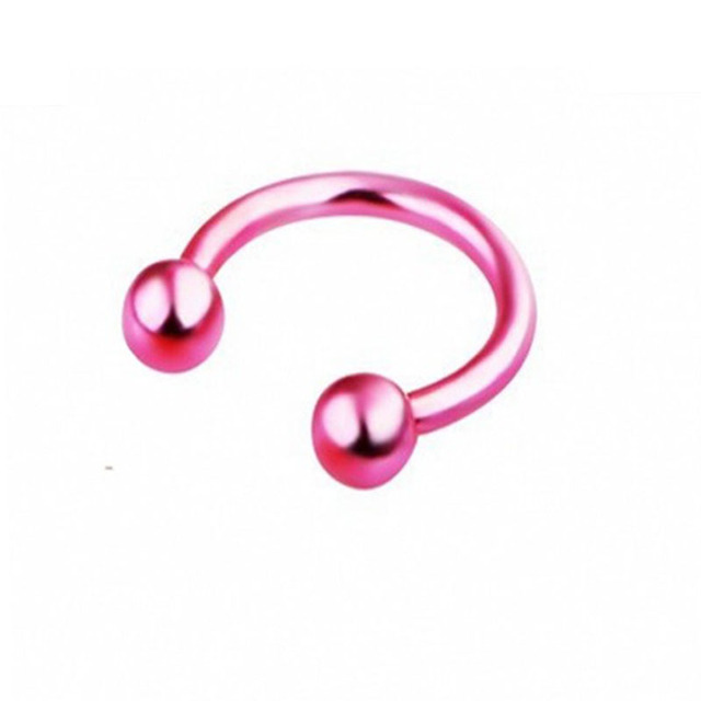 Style Stainless Steel C-bar Horseshoe Ring Vacuum Plating Nose Ring, Fake Piercing Nose Rings And Studs Jewelry