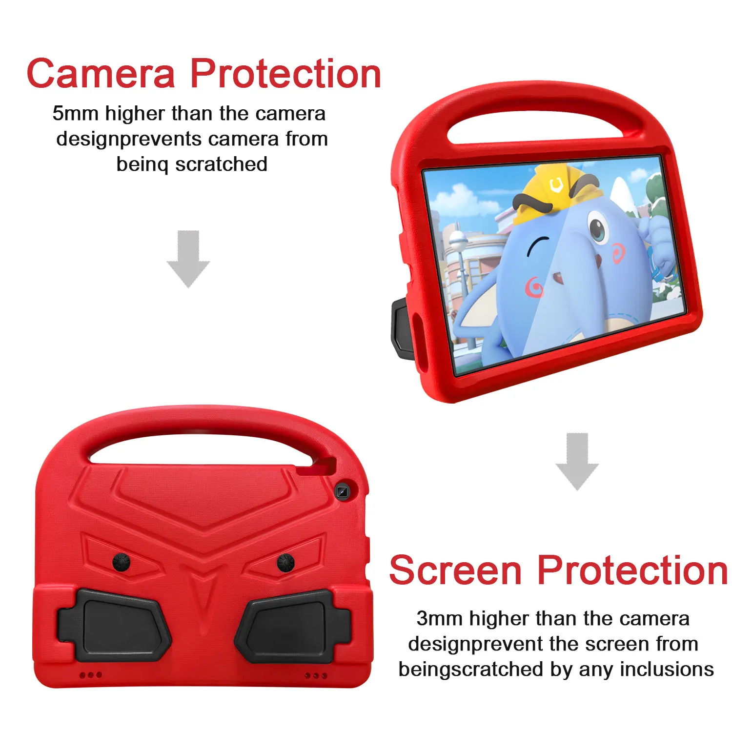 Children's Cartoon Sparrow Tablet Case with Stand