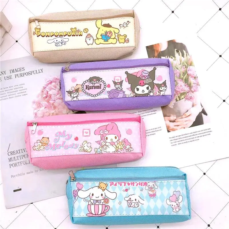 Cartoon Anime Kuromi Melody Cinnamoroll Student Double Layers Pencil Case Kawaii Pompompurin Kids Stationery Storage Bag Pen Bag 2 Cartoon Anime Kuromi Melody Cinnamoroll Student Double Layers Pencil Case Kawaii Pompompurin Kids Stationery Storage Bag Pen Bag 2