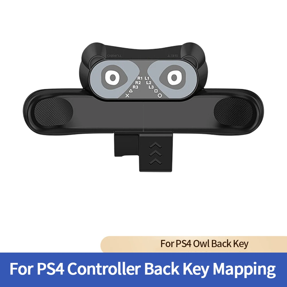 New Controller Back Button Attachment - Turbo Function & Enhanced Rear Buttons Easy Install Gamepad Accessory for PS4 Gaming