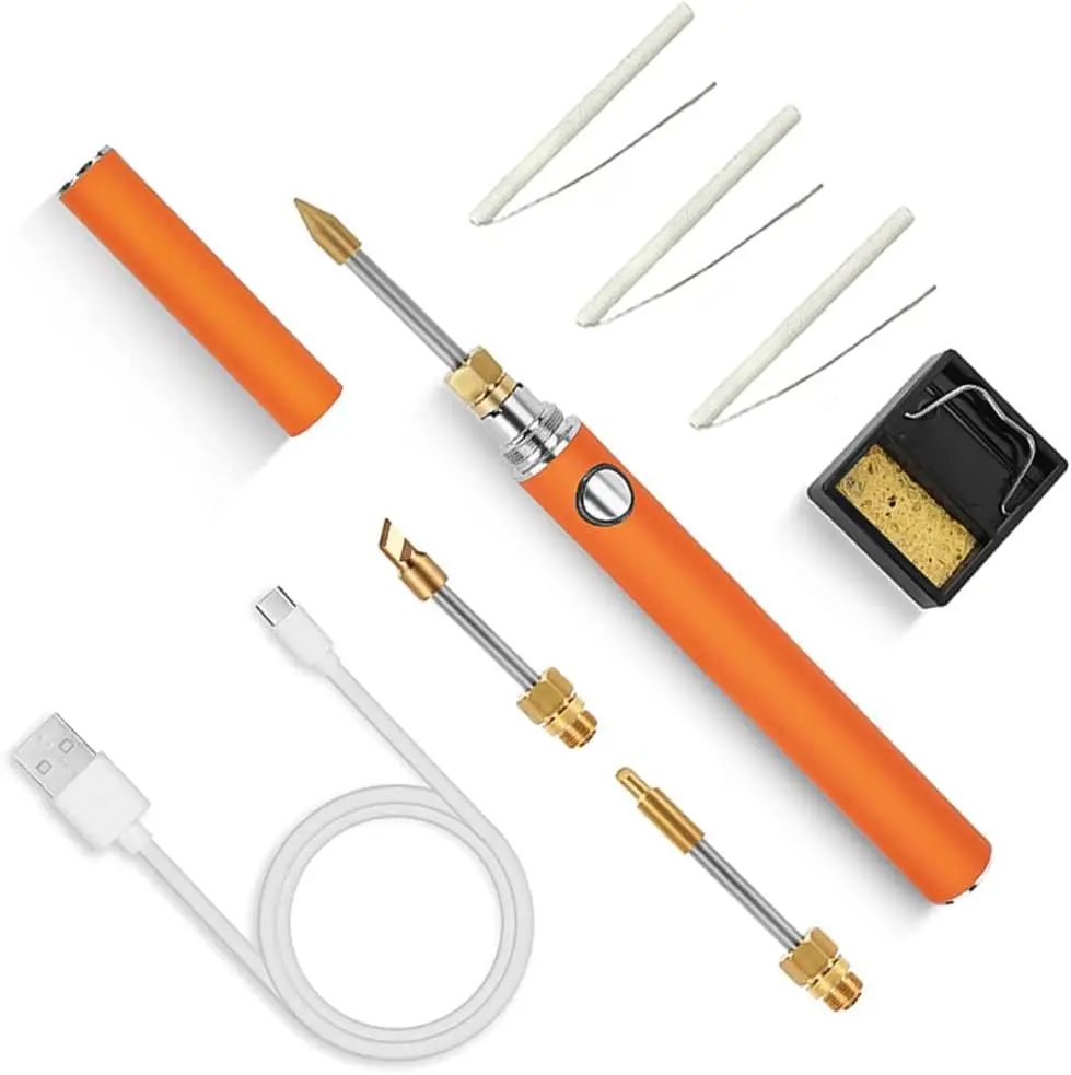 

510 interface cordless soldering iron kit USB rechargeable portable soldering iron 3 gear adjustable for continuous heating