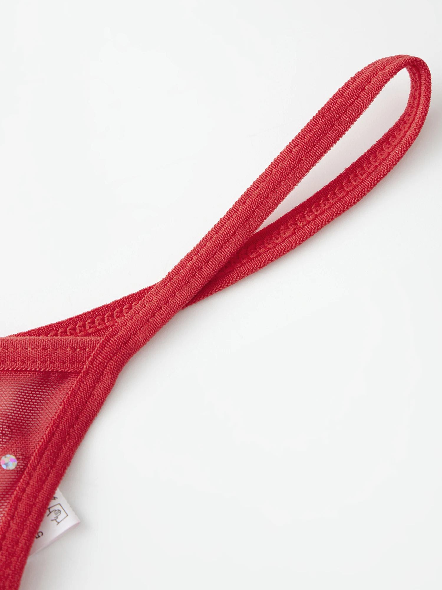 Women s Strapless Backless Nightdress with Hot Fix Drills and Bow Detailing Sheer Hollowed Tube Dress Sleepwear Set with