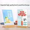 Acrylic Transparent Display Holders A6 A5 A4 Beechwood Double Side Picture Frame Table Top Photo Frame Menu Table Cards Restaura 1