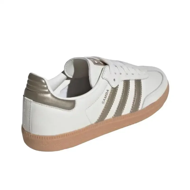Adidas Originals Samba OG White Pink Fashion Anti-slip Classic Unisex Casual Board Shoes German Training