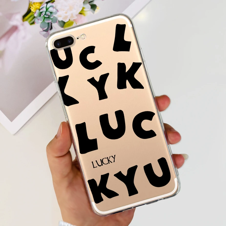 Cute Painted Clear Silicone Soft TPU Phone Case