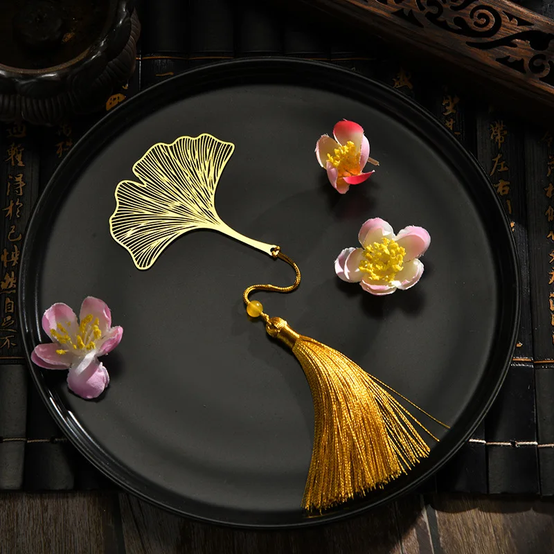 Leaf Lotus Chinese Classical Style Metal Tassels Fringes for Fan Craft Decor Handmade Ornamental DIY Apparel Sewing Accessories