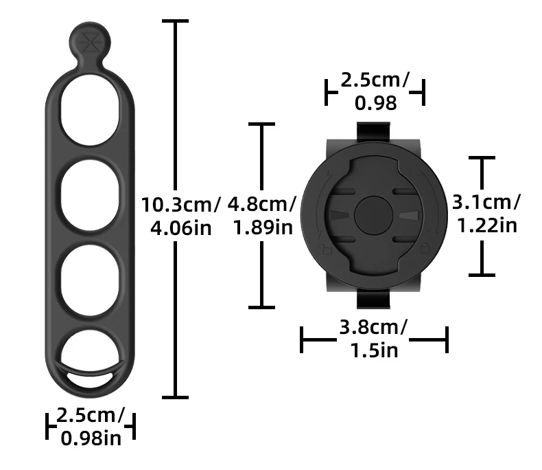 RRSKIT 360 Grad drehbarer MTB-Rennrad-Lenkerhalter für Garmin IGPSPORT WAHOO XOSS Fahrradcomputerhalterung – Detail 3