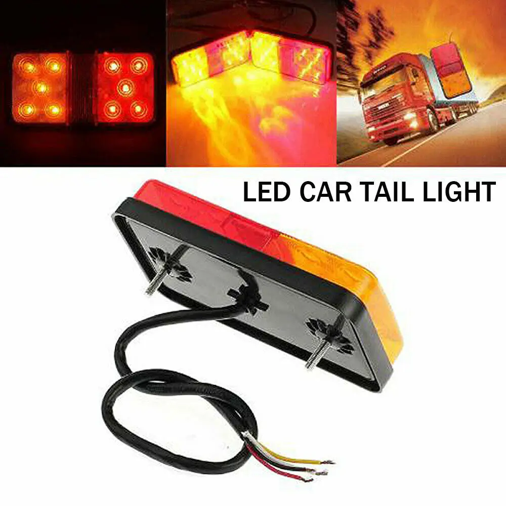 1PCS12VLEDTailLightTaillightTurnSignalIndicatorStopLampRear