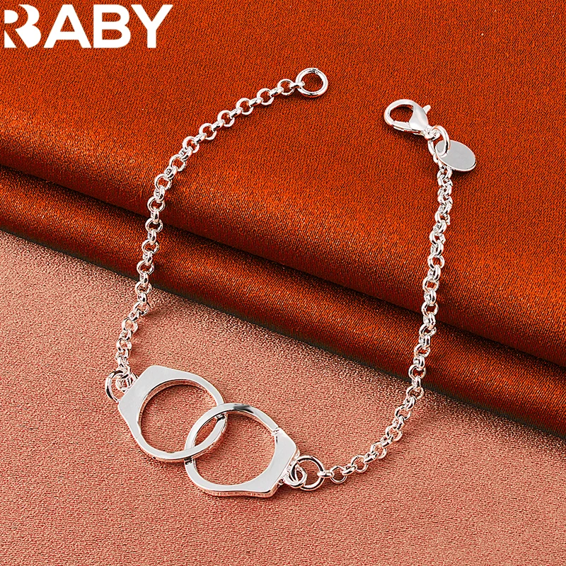 

Hot New 925 Sterling Silver Unique Design Fashion Pretty Chain Bracelet For Man Woman Wedding Party Jewelry Gift Factory Price