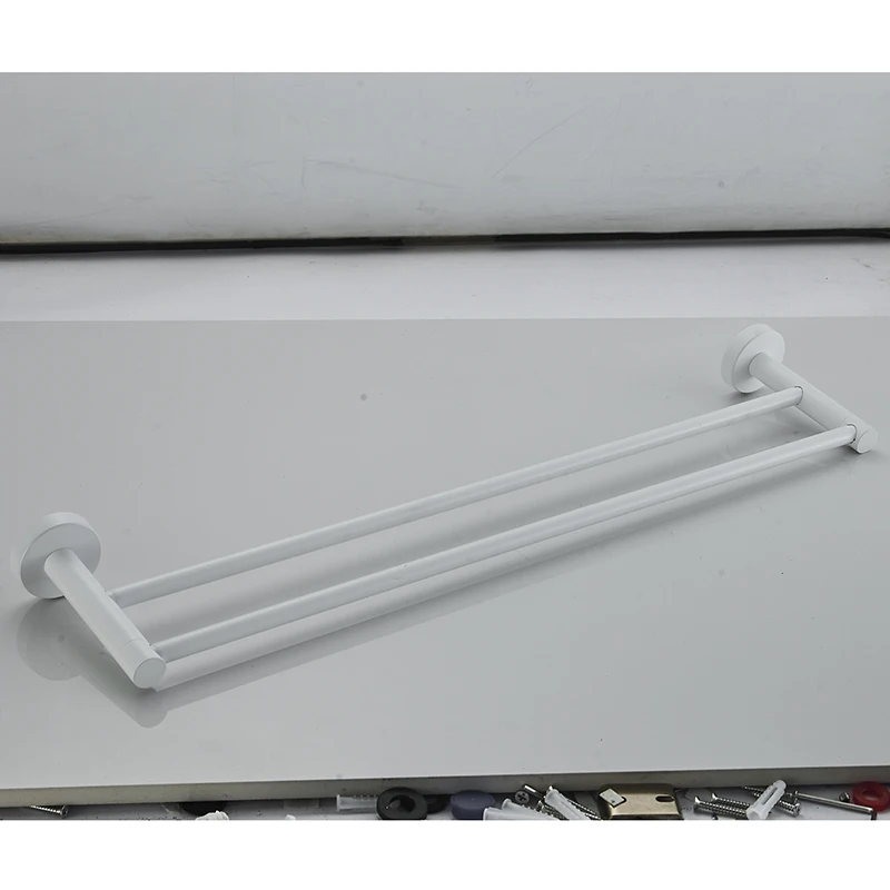 Description Picture 5 of item304SUS Towel rack Two poles Wall-Mounted Bathroom Item Shelf Suitable for Shower Rooms Bathroom Accessories