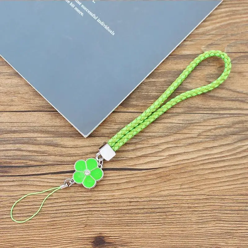 Multicolor Phone Charm Strap with Anti-Loss Lanyard and Keychain Attachment