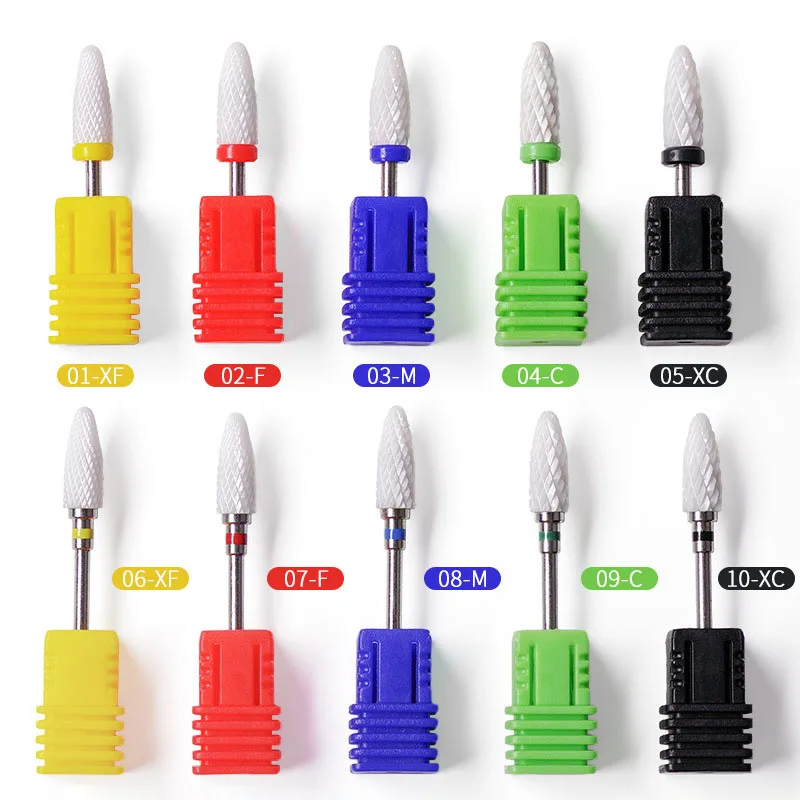 Ceramics Nail Drill Bits Milling Cutter For Manicure Gel Nail Drill Nail Sanding Cap Nails Accessories And Tools 5