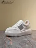 Women Internal Height Increasing Pumps Fashion Thick Bottom Casual Shoes Lace Up Versatile Spring Ladies Platform Walking Shoes 1