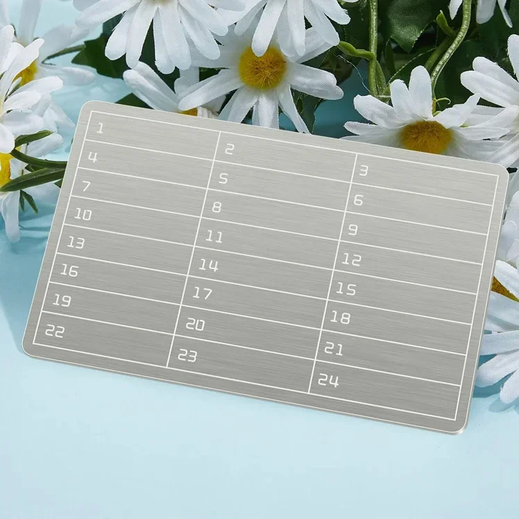 Durable Metal Crypto Seed Storage Plates
