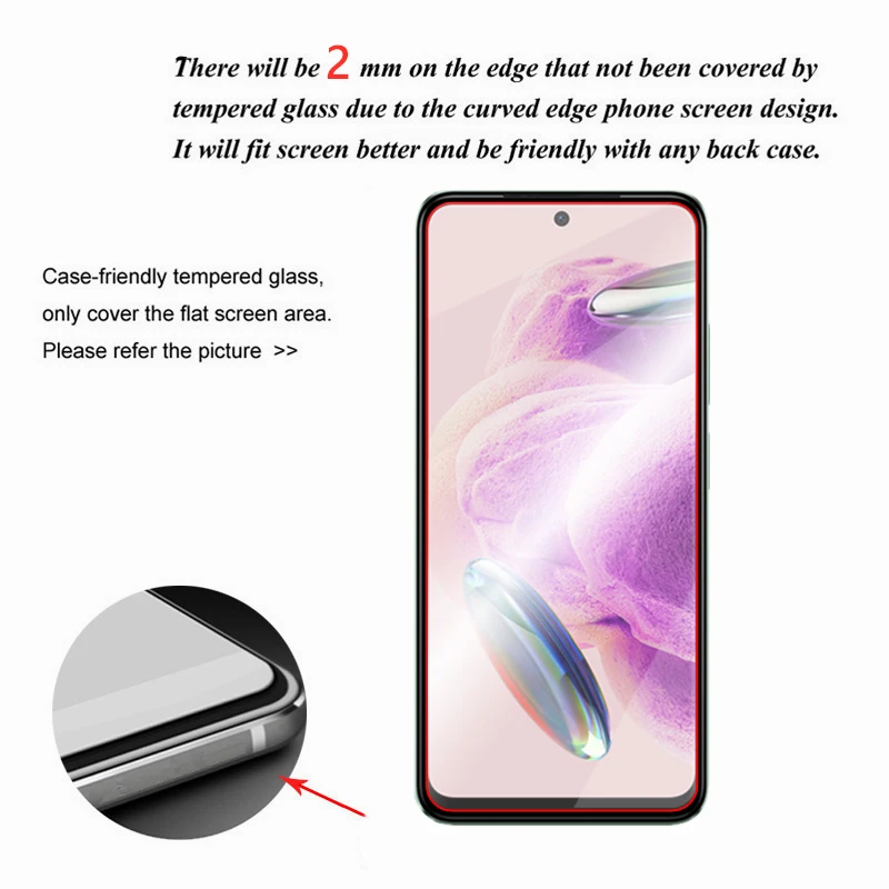Рисунок 2 - Прозрачное клеевое стекло для Redmi Note 12S