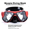 Myopia Diving Masks with Optical Resin Plastic Lenses and Silicone Frame 2