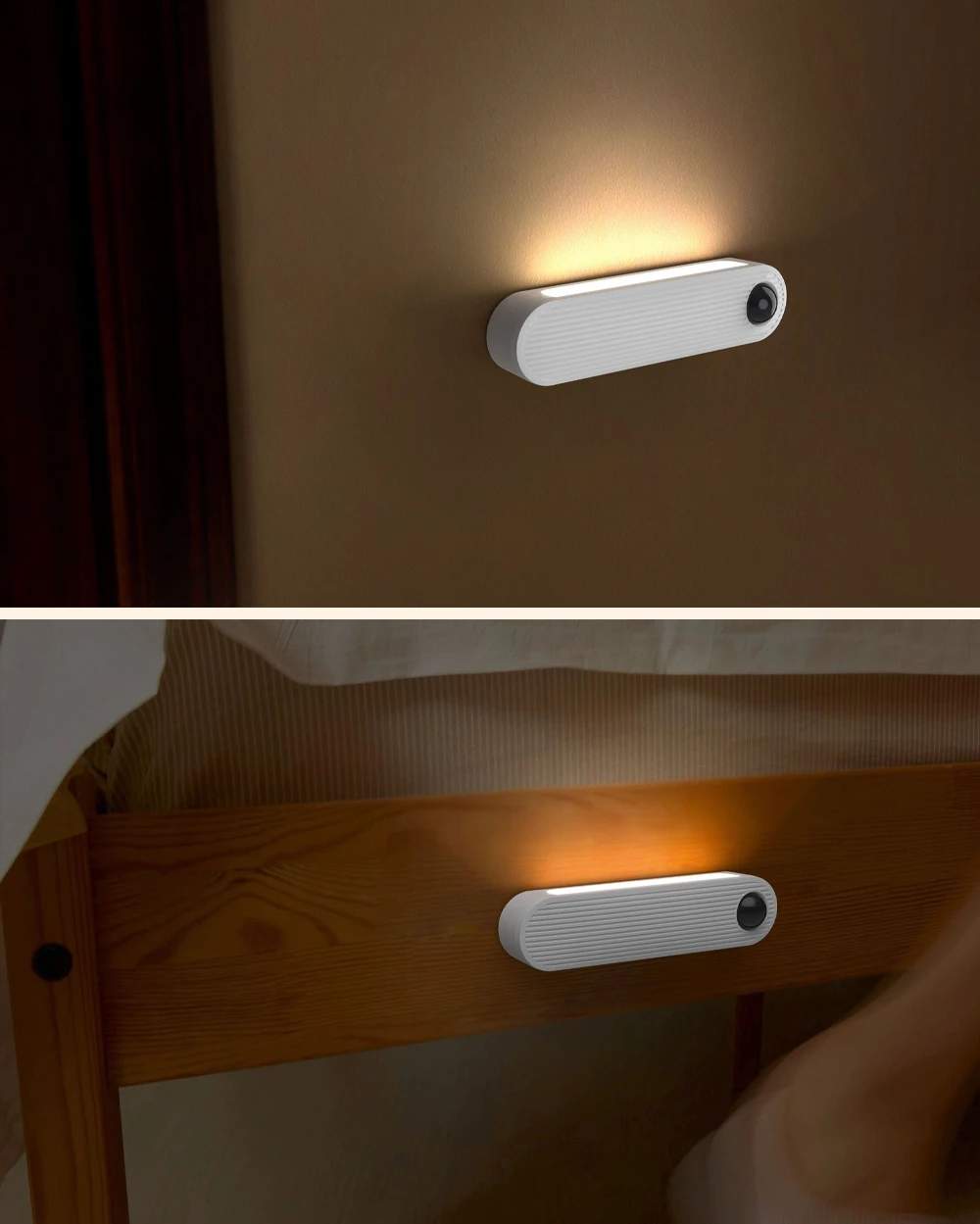 PIR Motion Sensor LED Night Light USB Rechargeable Night Lamp For Kitchen Cabinet Wardrobe Lamp Staircase Wireless Closet Light