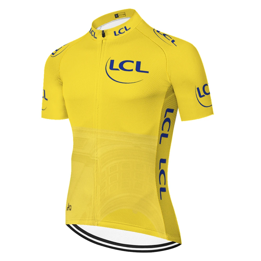 France Tour Cycling Jersey TDF 2023 Short Sleeve Yellow Cycling Clothing Road Bike Shirt Bicycle Tops MTB Wear Uniform Maillot 3