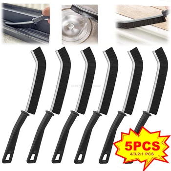 Window Tile Gap Brush Shelf Door Thin Slim Toilet Cleaning Brush Crevice Cleaner Brush Kitchen Bathroom Cleaning Tools Supplies