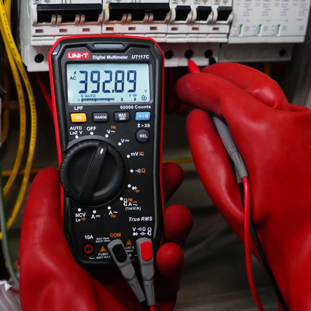 UNI-T UT117C Bluetooth Digital Multimeter 60000 Counts Professional MultimetroTrue RMS AC/DC Current Voltage Tester Auto-Range