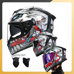 Full Face Helmet And Safety Moto Pattern Modular Capacetes Helmets  Integral Motorsiklet Kask Engine For Motorcycle Scooter