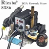 2 in 1 Soldering station LCD Digital Display Welding Rework Station For cell-phone BGA SMD PCB IC Repair Solder Tools 8586 1