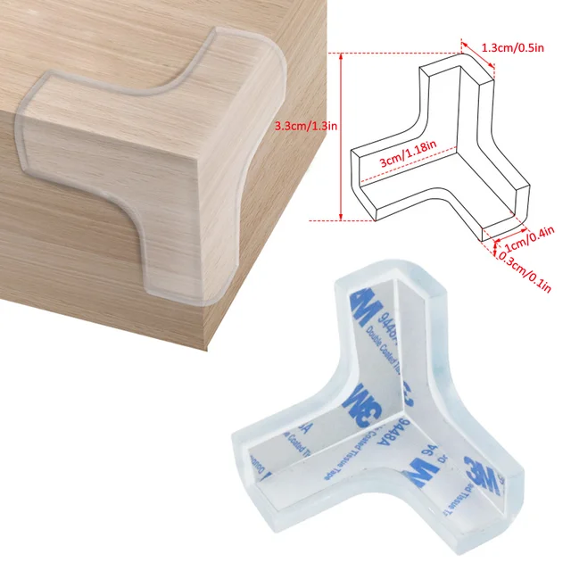 Anti-collision Transparent Soft Baby Safety Table Corner Protector Baby  Glass Coffee Table Silicone Corner Protector Guards - AliExpress