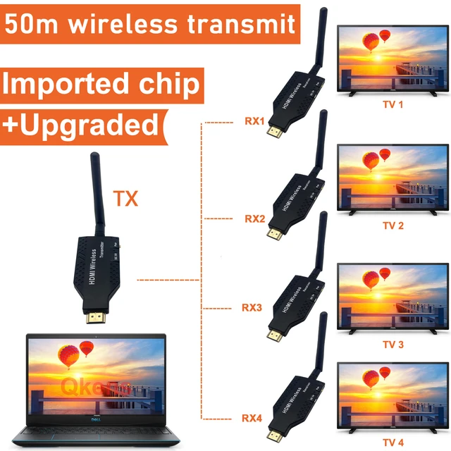 Hdmi Wireless Transmitter Receiver Video Camera - 50m Hdmi Video 1 2 3 4 - Aliexpress