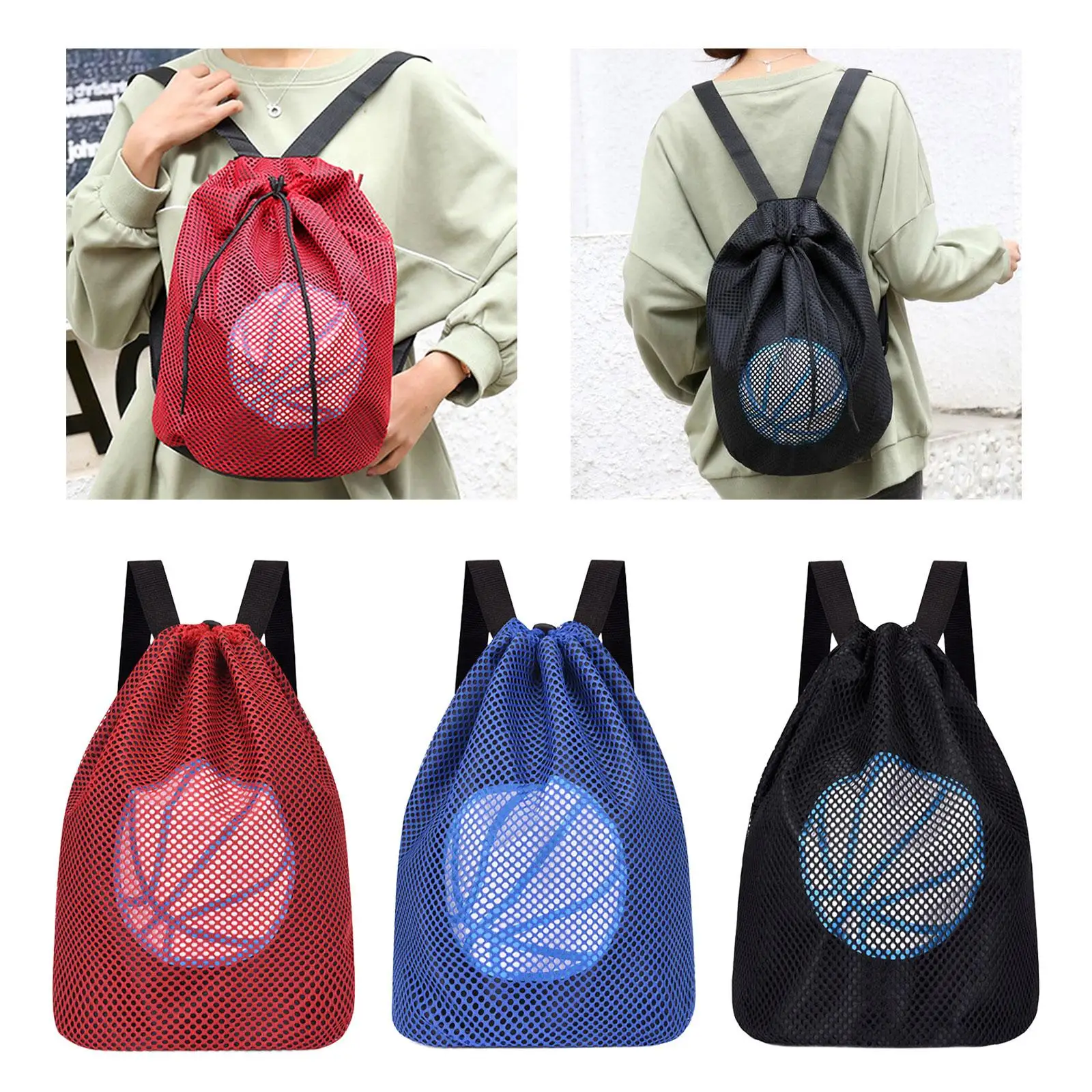 Basketball Backpack Wear Resistant Practical Daypack for Backpacking Outdoor Gym Basketball Soccer Volleyball Training Climbing