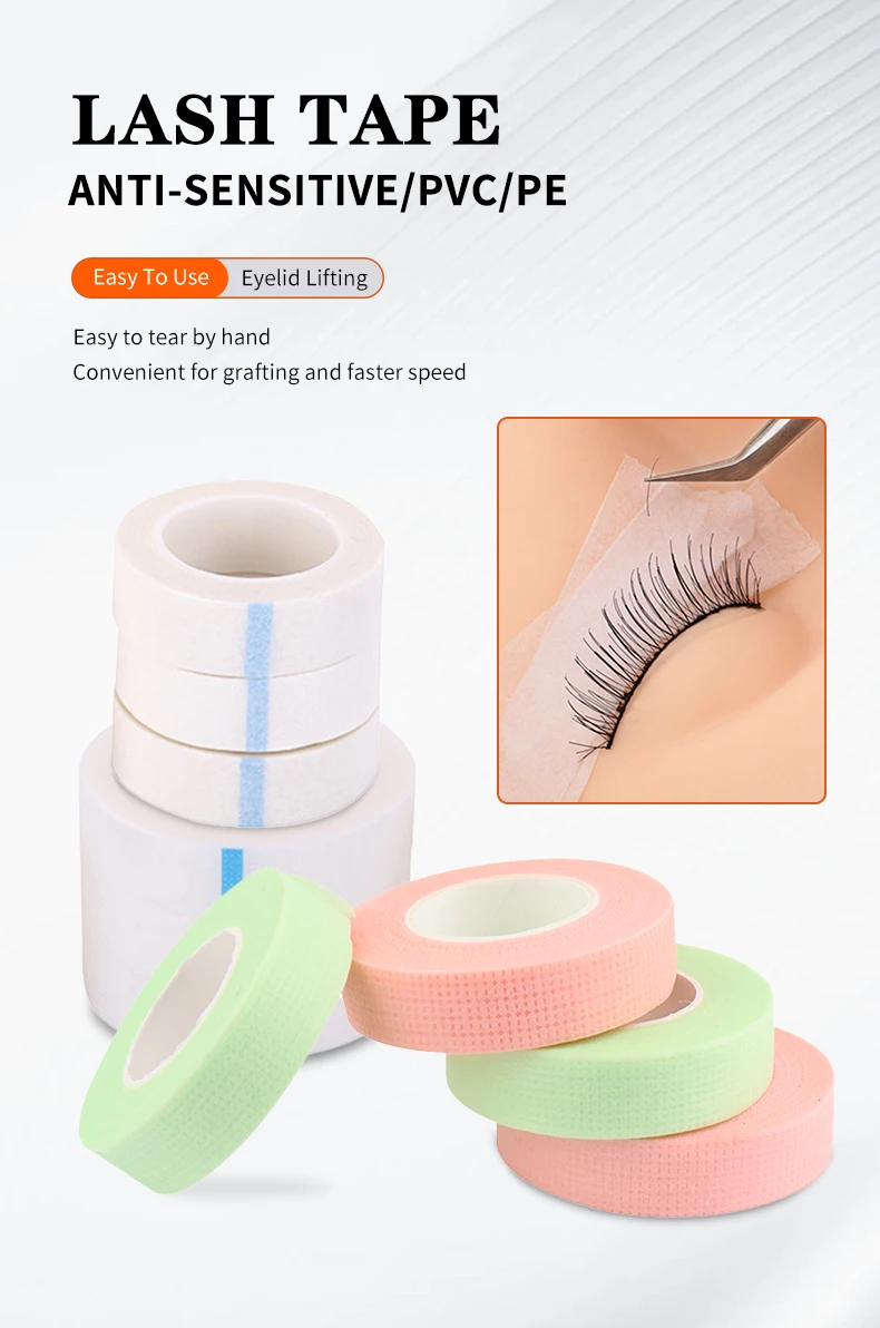 Description Picture 2 of item3 pcs Eyelashes Extension Tape PE Adhesive Tools Under Eye Pads For Micropore Lashes Grafting Supplies Lash Lifting Tapes
