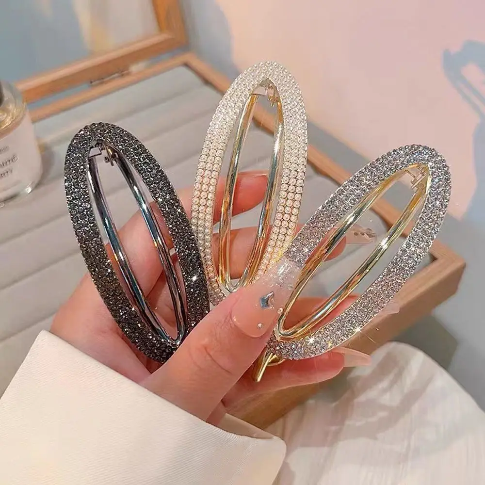 Banana Shape Hair Clips Hair Claws Rhinestone Pearl Fish Clip Hairpins Hair Accessories For Women DIY Headwear