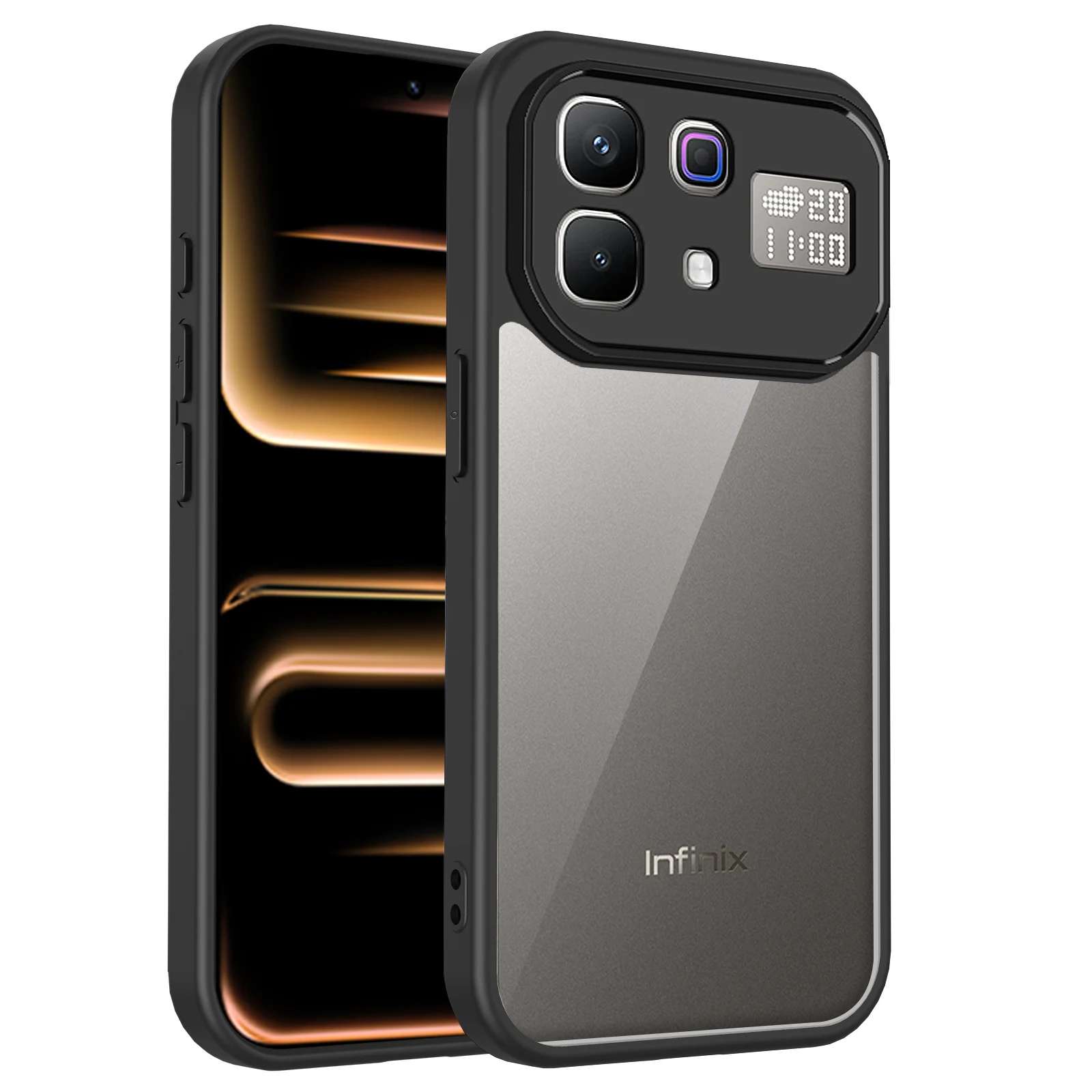 Clear Matte Back Air Cushion Silicon Bumper Case