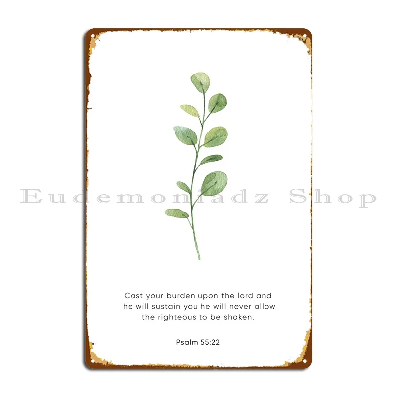 

Psalms Quotes Metal Sign Create Painting Pub Character Classic Tin Sign Poster