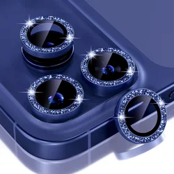 Glitter Diamond Tempered Glass Camera Lens Protector Screen Film - 13Pro 13 ProMax (Glitter dark blue)