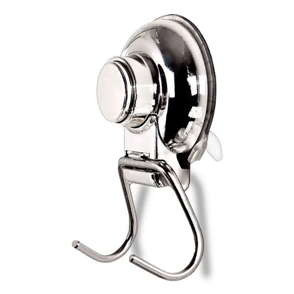 Vacuum Stainless Steel Suction Cup Hook Load capacity 7.5kg Double Hooks Wall Hook Kitchen And Bathroom Moisture-proof
