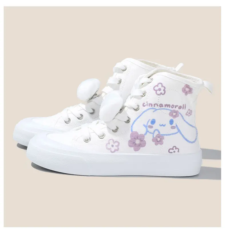 

TAKARA TOMY Canvas Shoes Children's Versatile Anti-skid Wear-resistant New School White Shoes