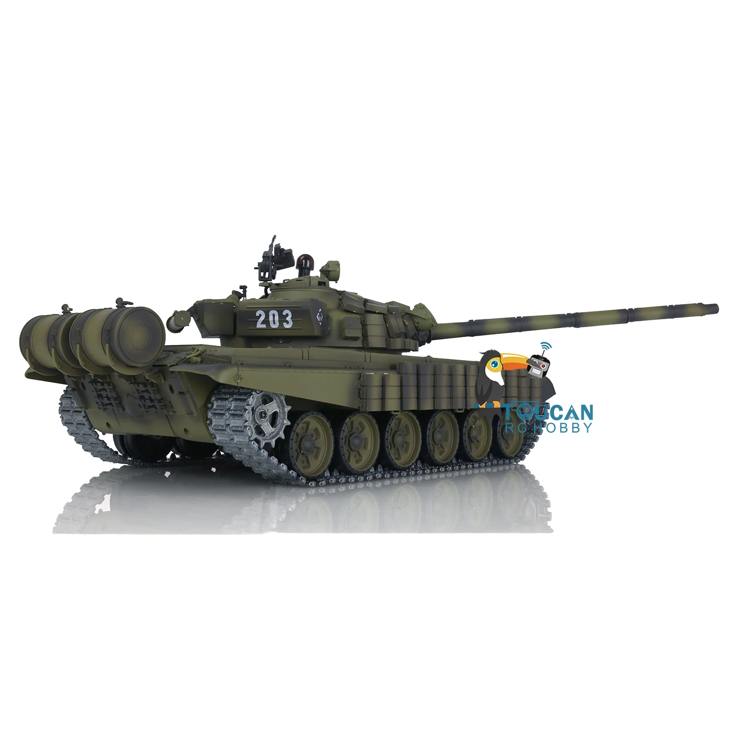 Upgraded Ver Heng Long RC Battle Tank 1:16 Large TK7.0 Russia T72 3939 Redeyes Remote Tracked Vichels Controlled Car Toy TH20573 5