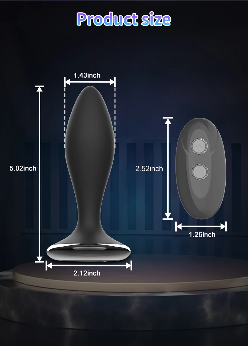 Anal Plug Vibrator For Men Prostate Massage Wireless Remote Control Dildo Butt Plug Vibrators S For Women Adul_voghion.com