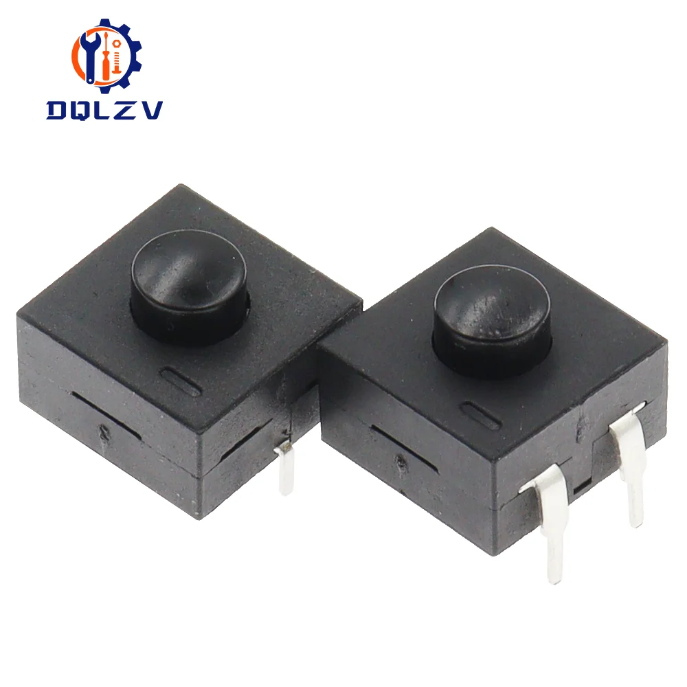 10PCS 손전등 스위치 버튼 자동 잠금 스위치 강한 빛 손전등 스위치 2 On 및 1 Off 213BS