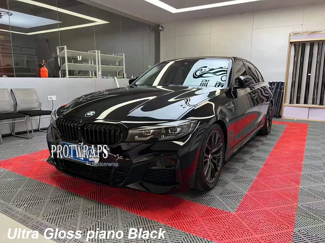 Highest quality Glossy Black Vinyl Film Gloss Black Car Wrap high gloss  vinyl Foil gloss black vinyl low initial tack adhesive - AliExpress