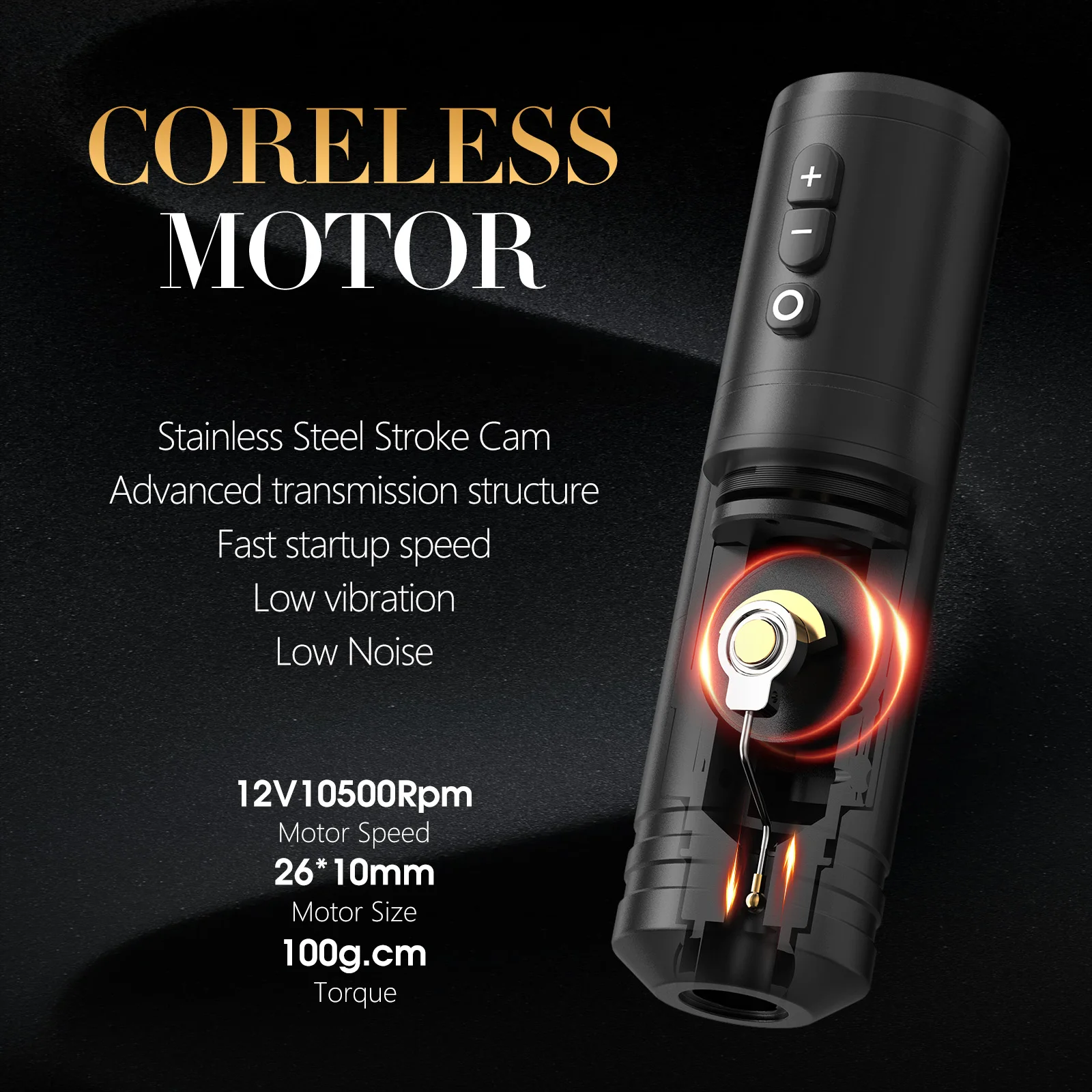 Ambition Ninja Wireless Tattoo Pen Machine Powerful Coreless