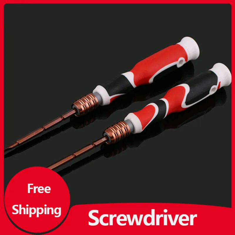 

Screwdriver Super Hard S2 Steel Strong Magnet Cross Straight 3MM