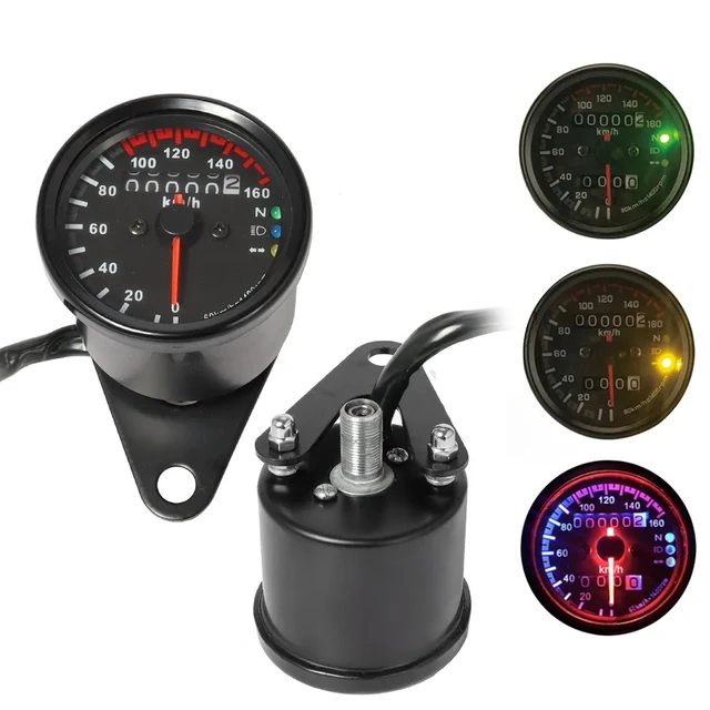 Cafe Racer Motorrad Tachometer Metall Instrument Drehzahl messer