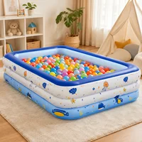 Piscine gonflable familiale de grande taille pour adultes, idéale pour la cour, le jardin et les fêtes en plein air (1 pièce) 6