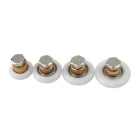 Bathroom Glass Door Runner Sliding Shower Door Roller Wheel Plastic Swivel Caster Wheels for Translating Glass Door In Bathroom 1