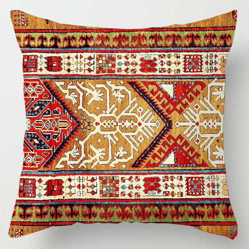 

Abstract Geometry Ethnic Cushion Cover 45x45cm Luxury Boho Pillowcase Colorful Aesthetics Pillow Cover Bedroom Home Decor E3068