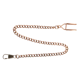 Vintage Style Thick Metal Chain Fashion Pocket Watch Fob (Ancient Bronze)