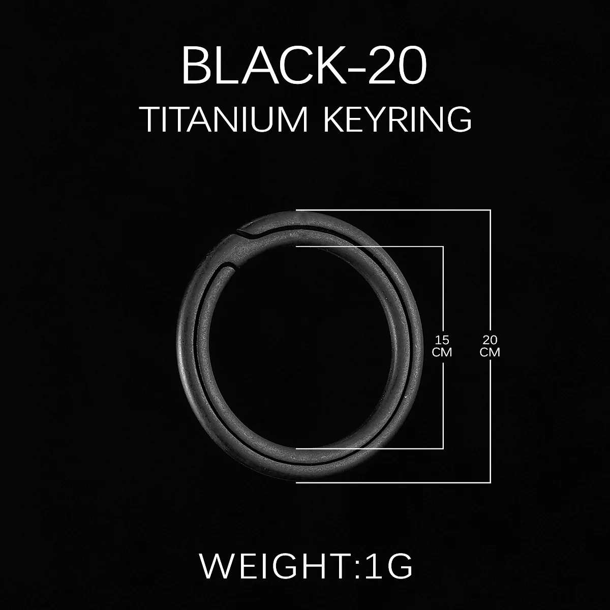Titanium Super Lightweight Keychain - Sleek and Durable EDC Tool for Car Keys and Accessories