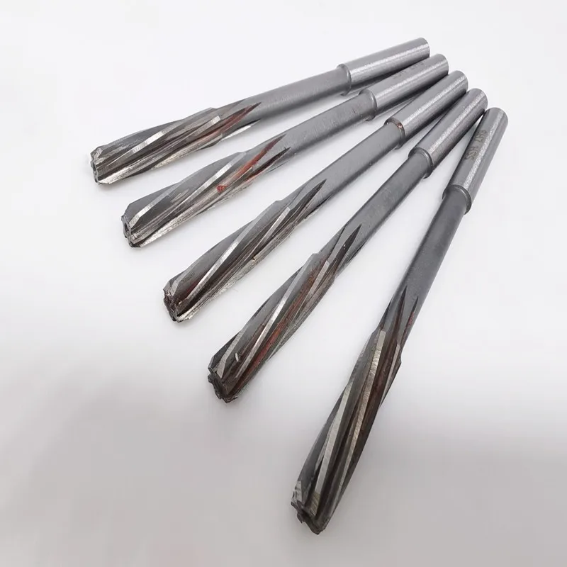 HSS H8 straight shank spiral groove machine reamer 3-20mm, used for precise cutting of machine tool chuck hole expansion 4
